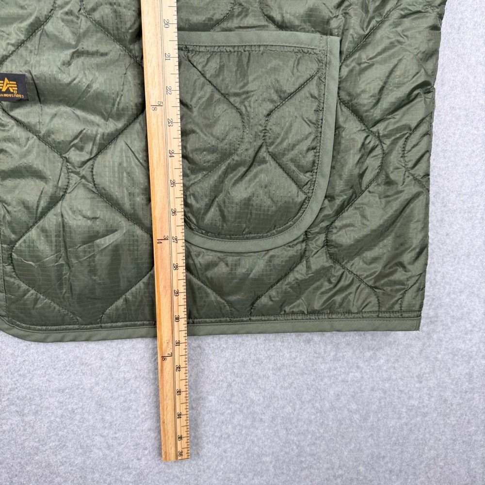 Alpha Industries M-65 Field Coat Liner Mens 4XL Green Quilted ALS/92 Jacket - Picture 15 of 15